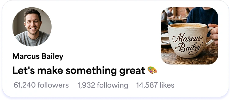 Profile preview