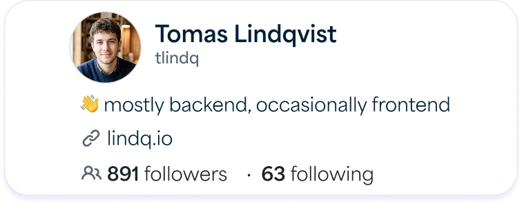 Profile preview
