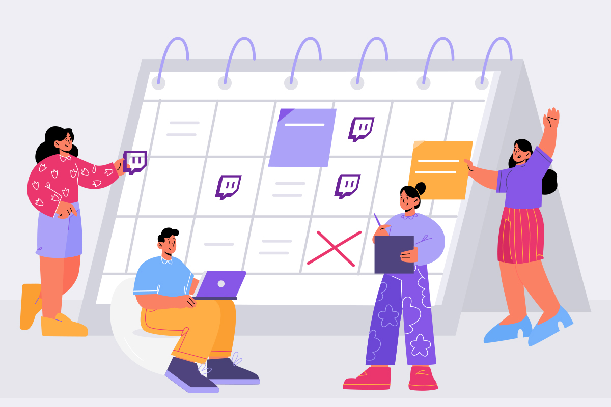 create a consistent streaming schedule