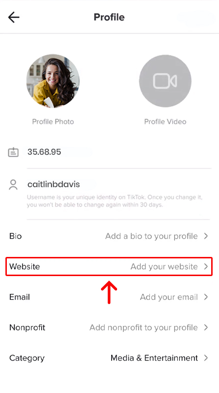How to Put a Link in Your TikTok Bio 3