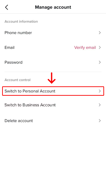 How to Switch Back to Personal Account 4