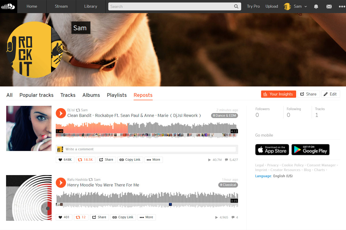Repost SoundCloud on desktop 3