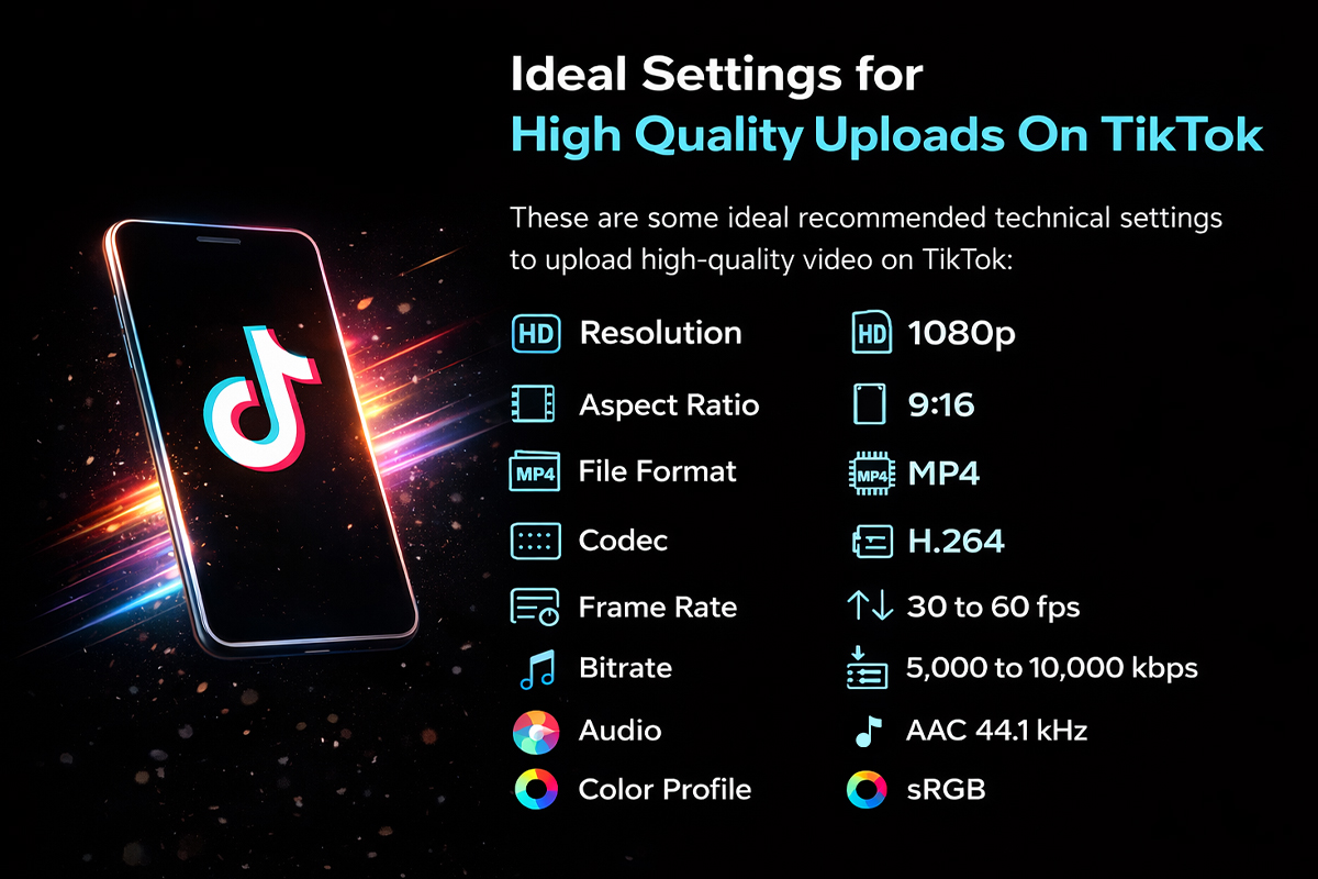 ideal settings for high quality video uploads