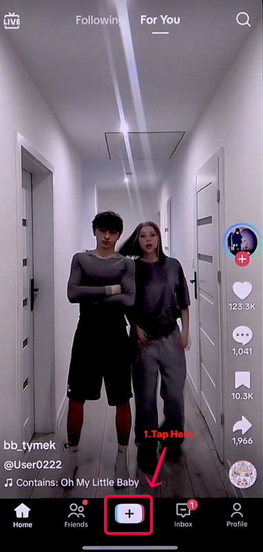 open your tiktok app