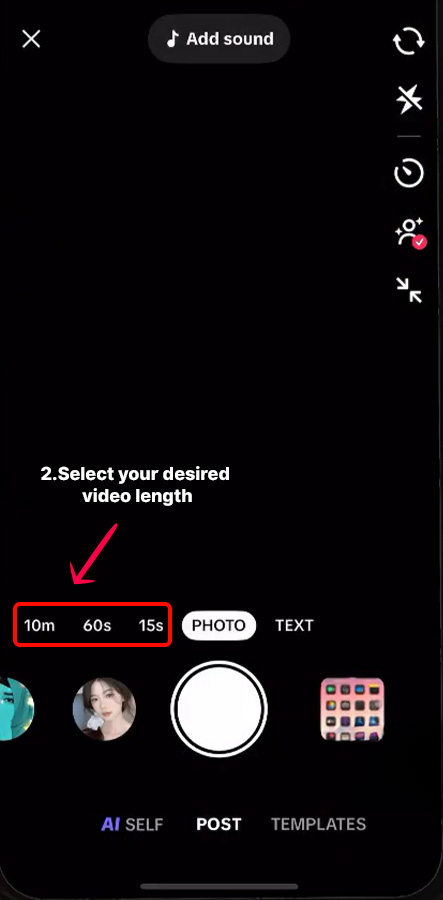 select your video length