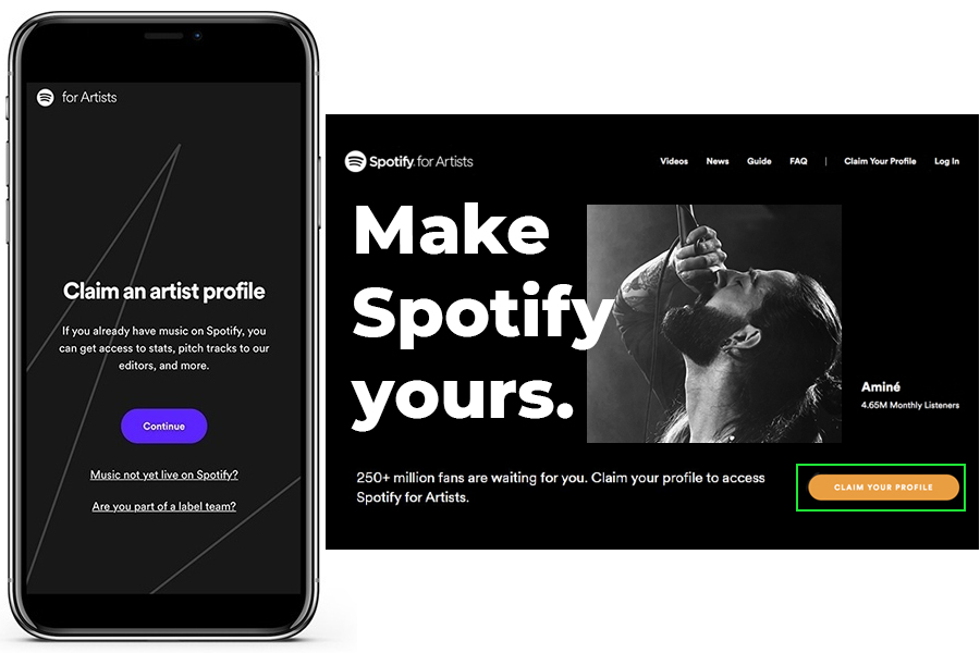 Claim your profile on Spotify for Artists