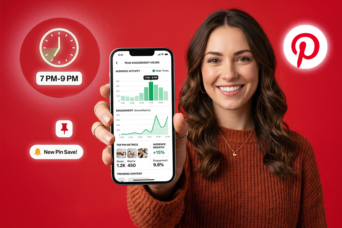 how to find your best time to post using pinterest analytics