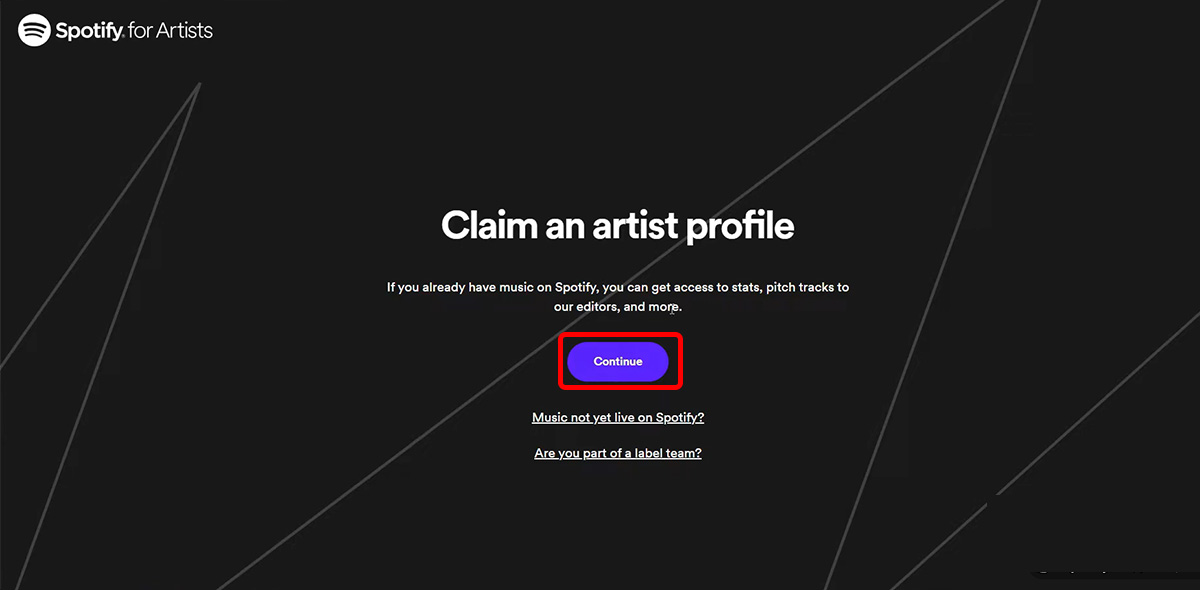 select your role to claim profile