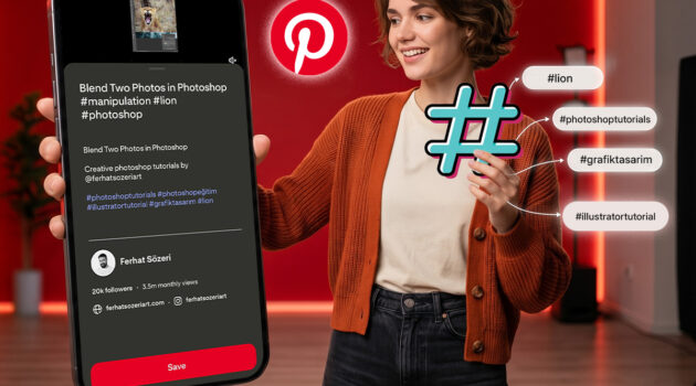 use hashtags on pinterest