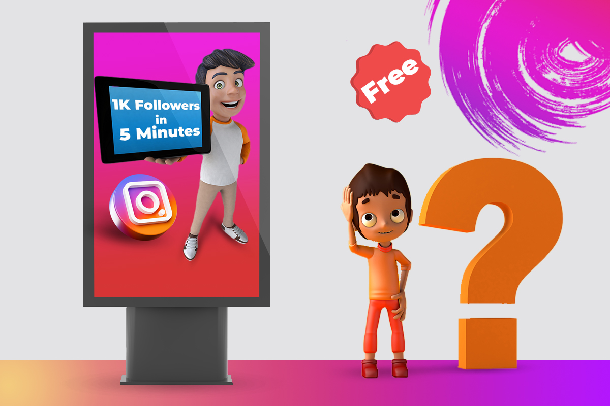 Can You get 1K Instagram Followers in 5 minutes and for Free