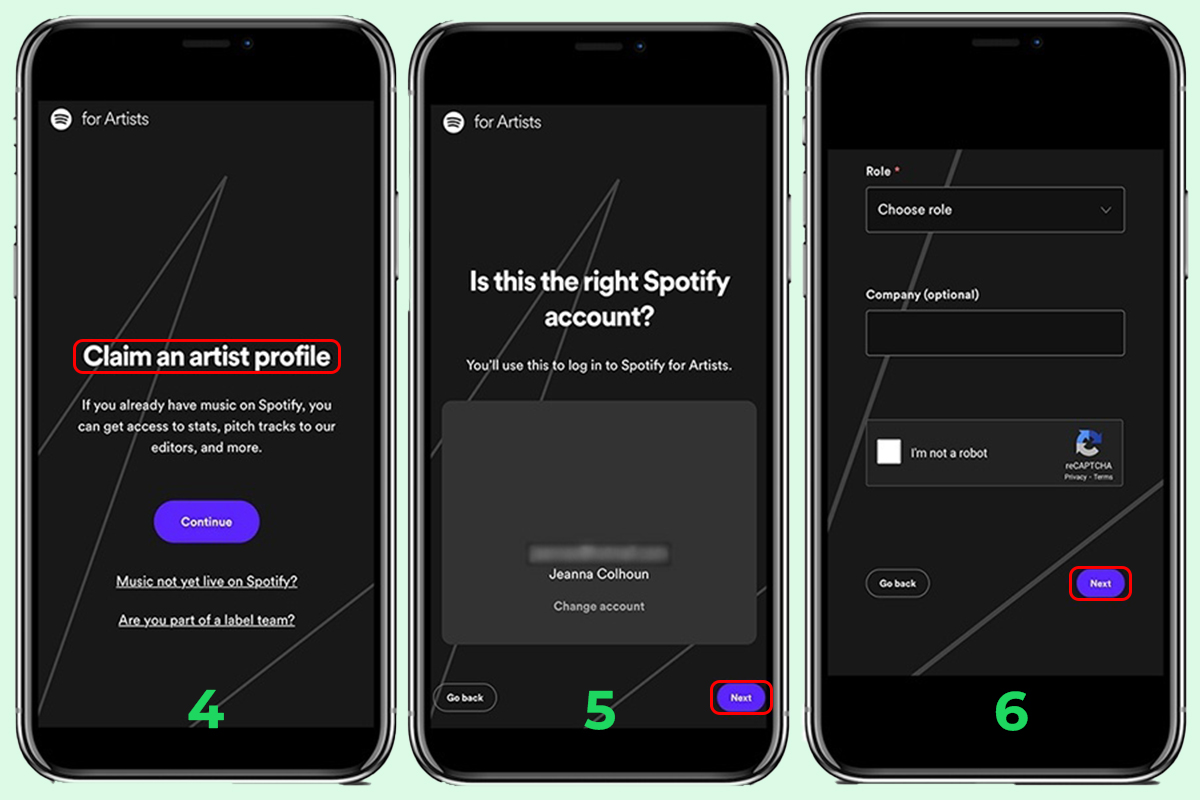 How to Make a Spotify Artist Account Step 2