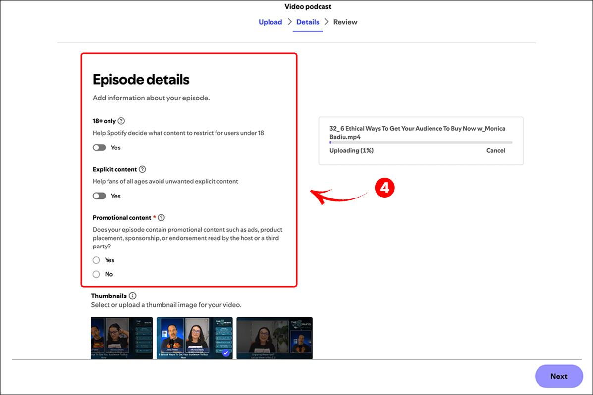 fill-in-your-podcast-details-category-language-and-country