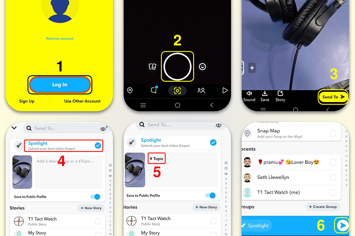 how to post to snapchat spotlight mobile
