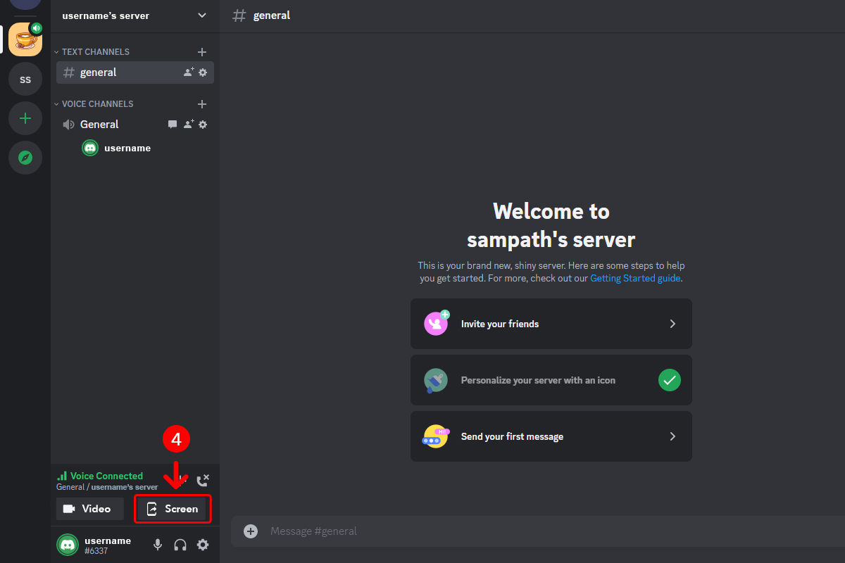 how to stream on discord chromebook step 4