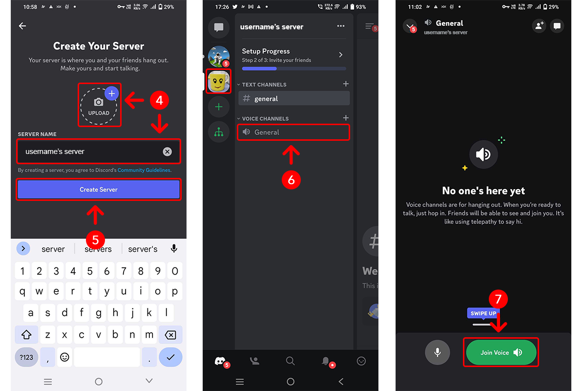 how to stream on discord mobile steps 4 to 7