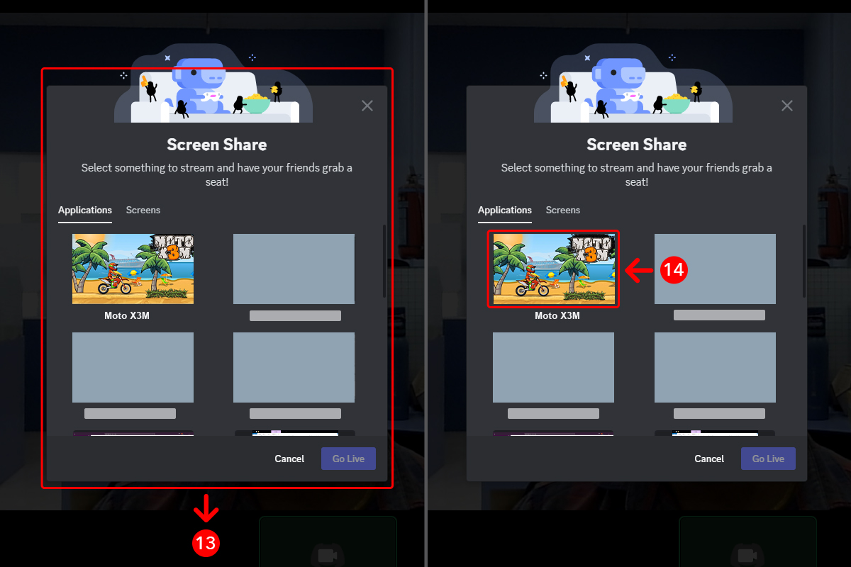 how to stream on discord pc step-13-&-14