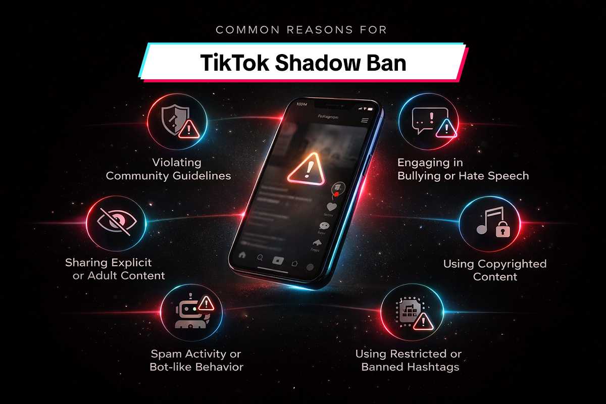 common reasons for tiktok shadow ban
