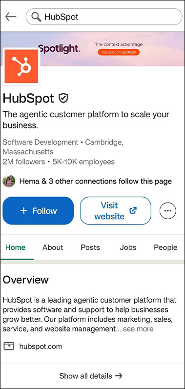 create a company page that works for your business
