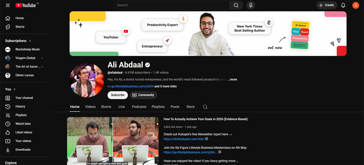 optimize your channel page