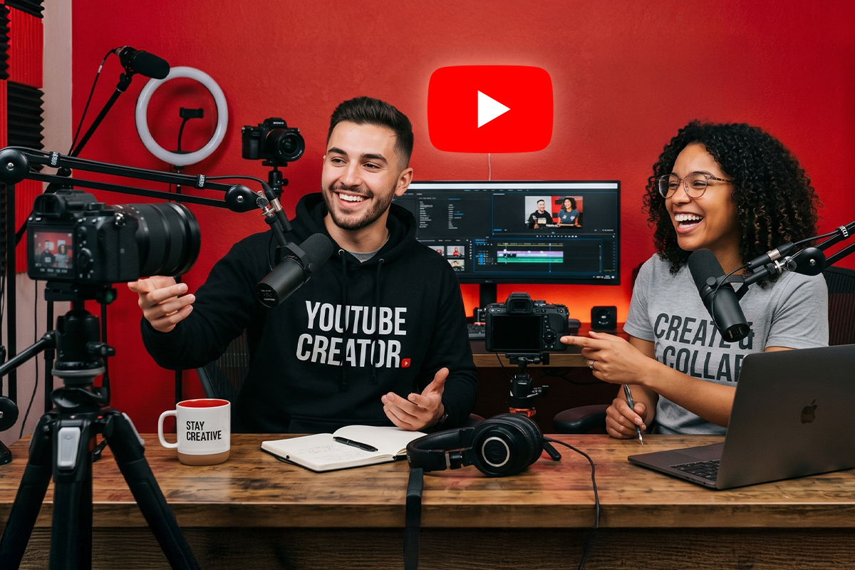 partner with other youtube creators