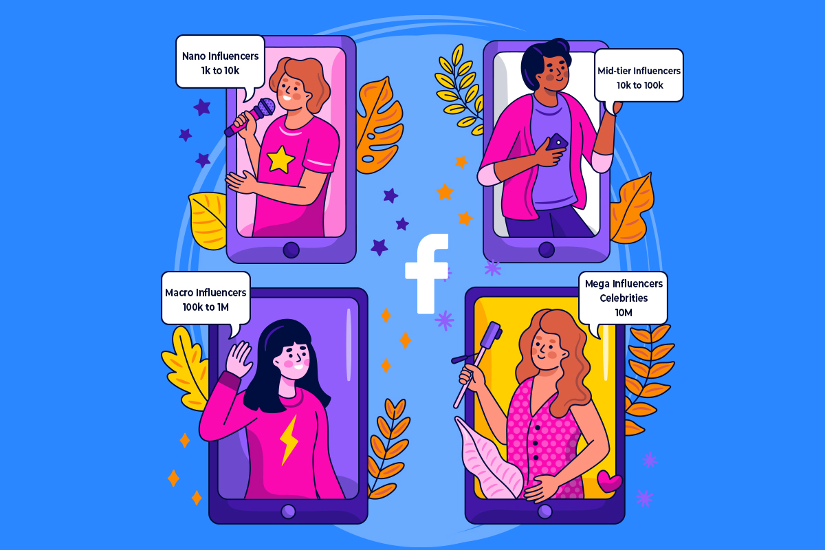 different types of Facebook influencers