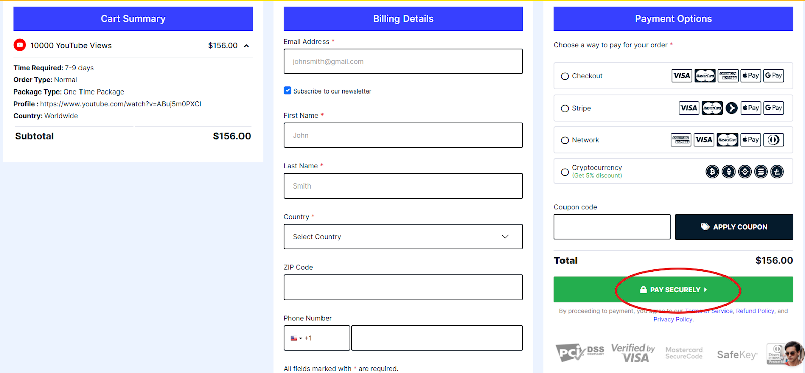 secure payment secure payment