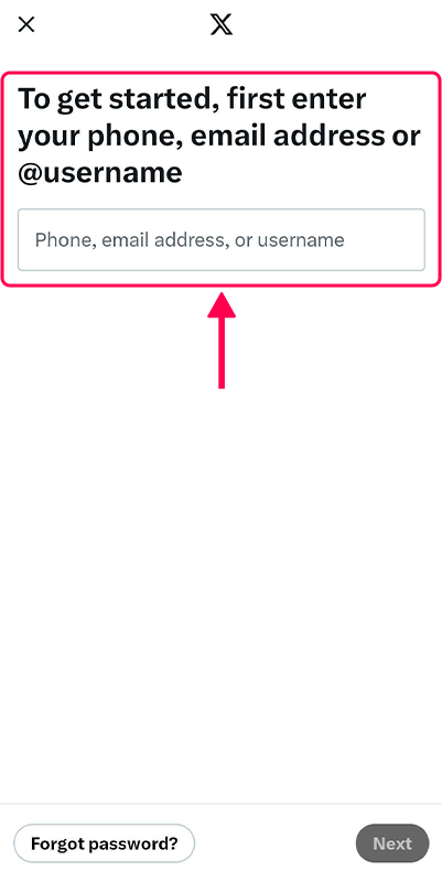 launch the x app on your mobile device and log in to your account launch the x app on your mobile device and log in to your account