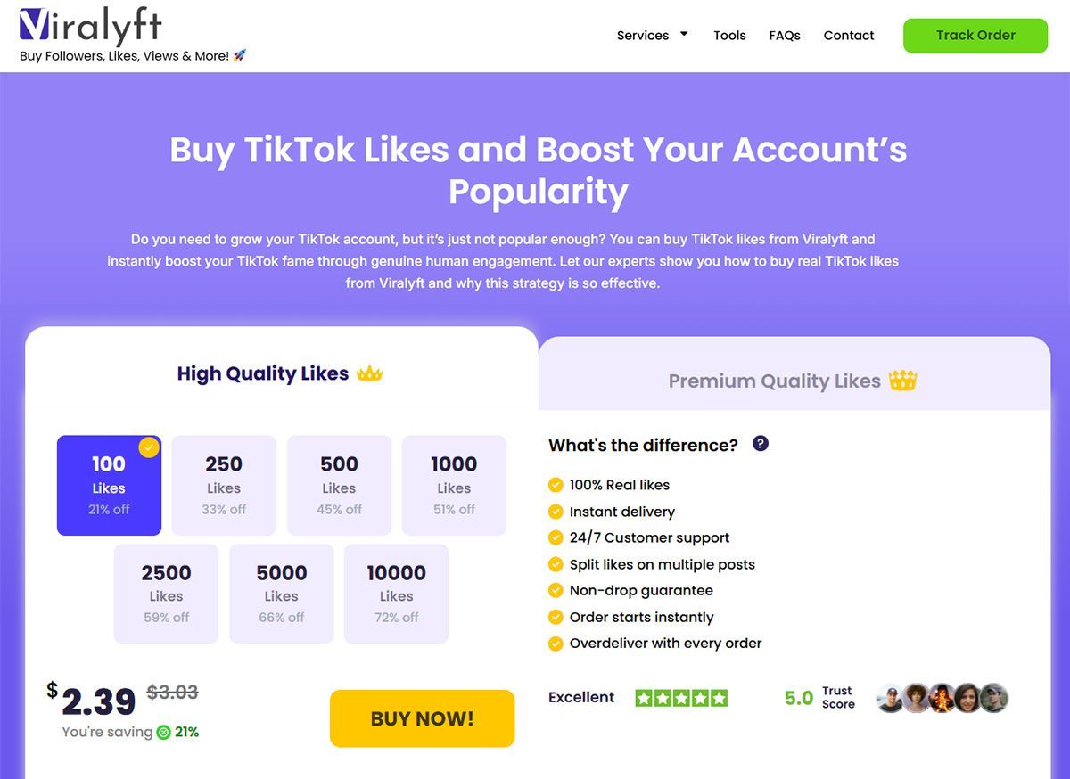 viralyft buy tiktok likes page viralyft buy tiktok likes page