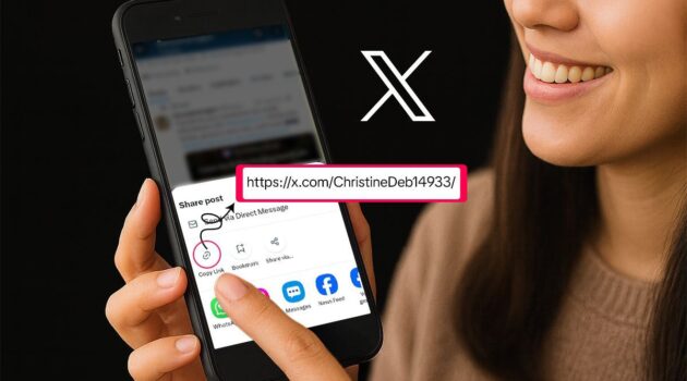 how to get your x post url