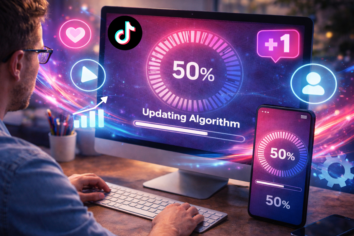 due to tiktok algorithm updates