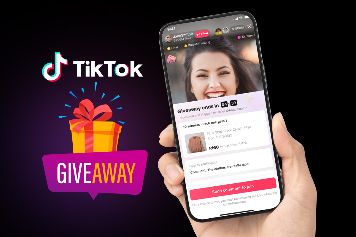 launch tiktok giveaways