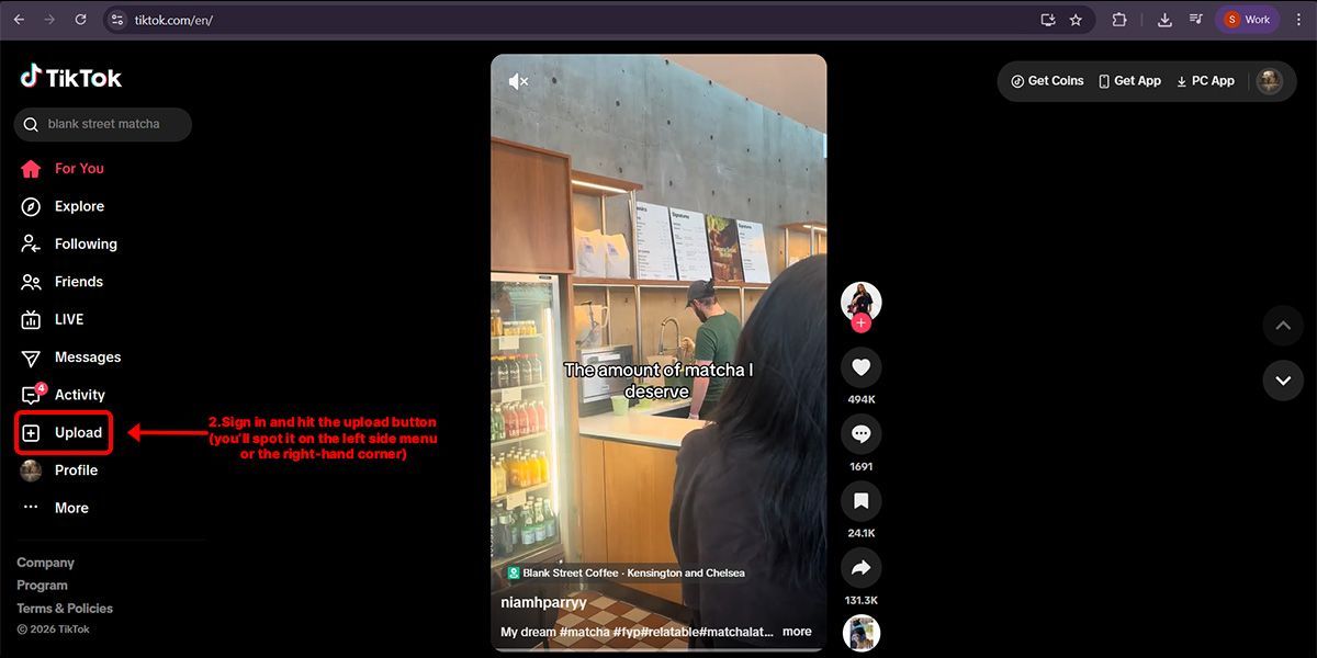 open app and upload video open app and upload video