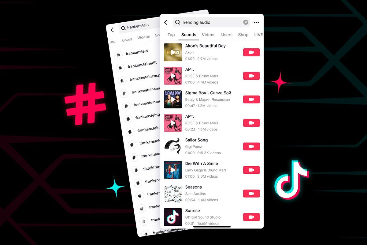 leverage trending sounds and hashtags leverage trending sounds and hashtags