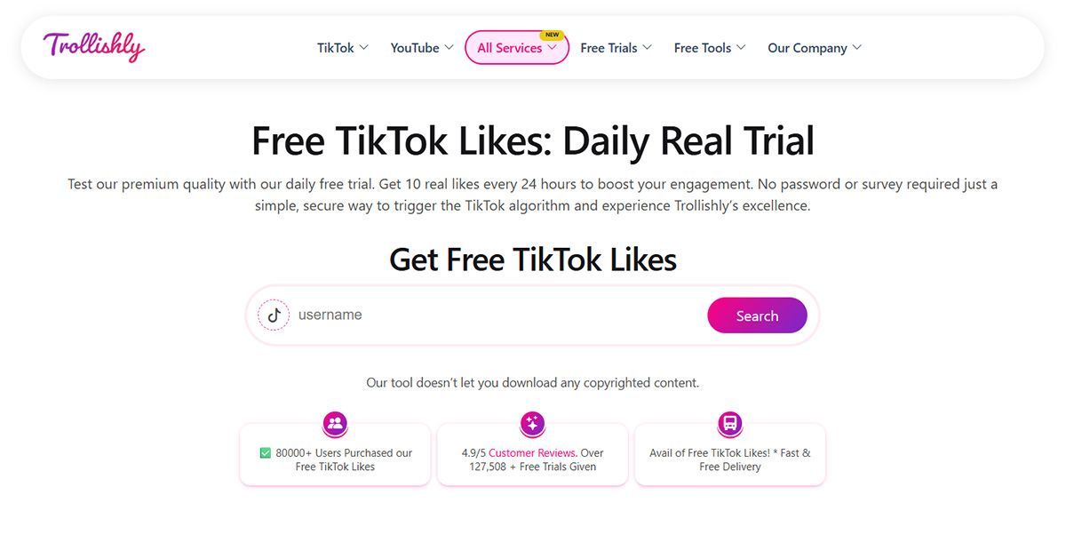trollishly free tiktok likes page trollishly free tiktok likes page