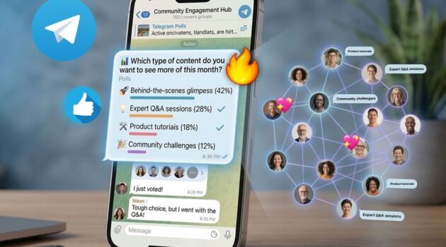 how to create poll on telegram