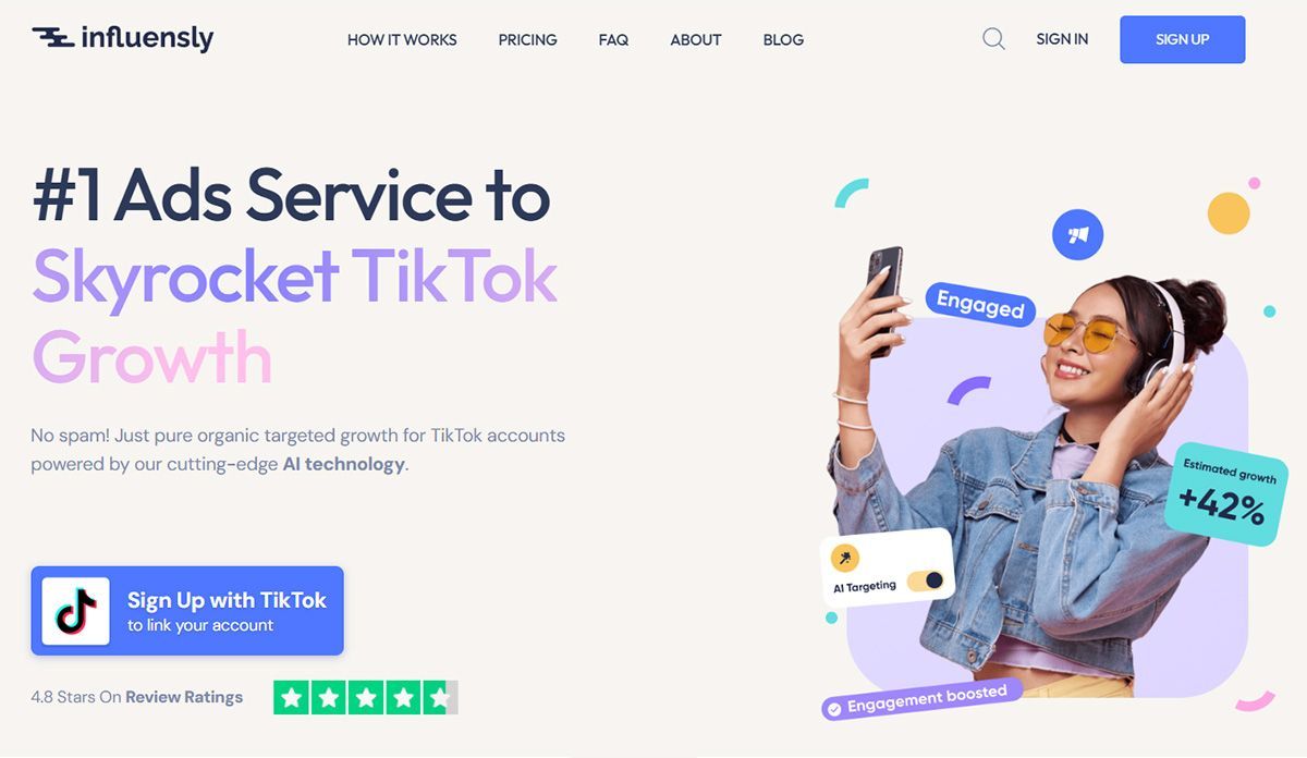 influensly tiktok growth service page influensly tiktok growth service page