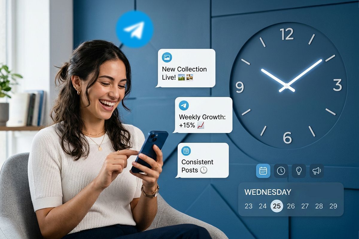 post at the right time on telegram post at the right time on telegram