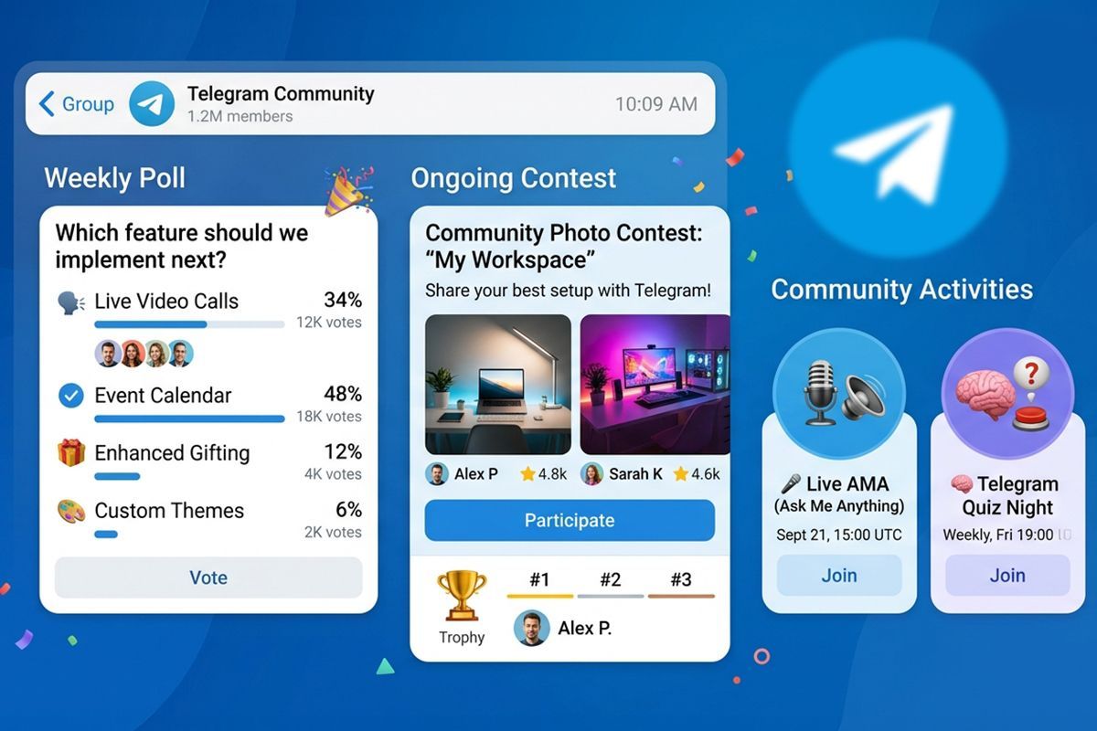 run polls, contests and community activities run polls, contests and community activities