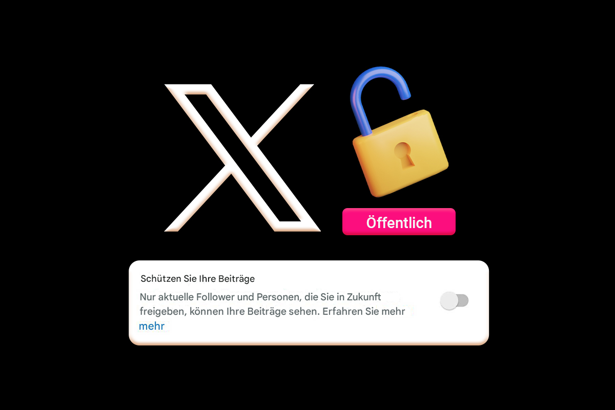Halten Sie Ihre Posts öffentlich