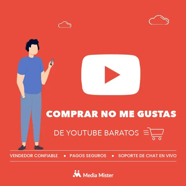 Comprar dislikes baratos de YouTube