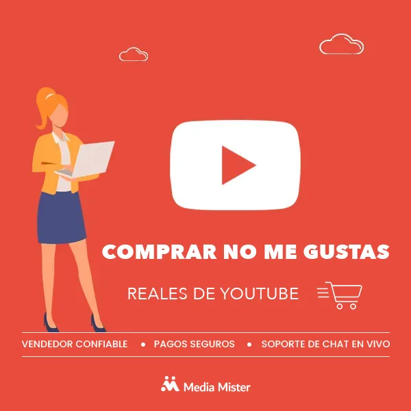 Comprar dislikes reales de YouTube