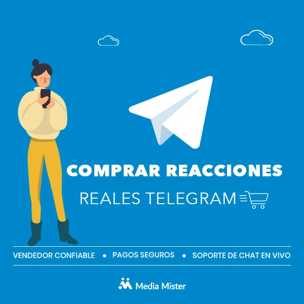 Comprar reacciones reales de Telegram