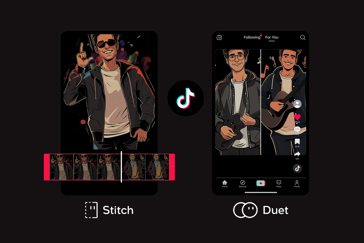 Essayer la fonction Stitch et Duet de TikTok