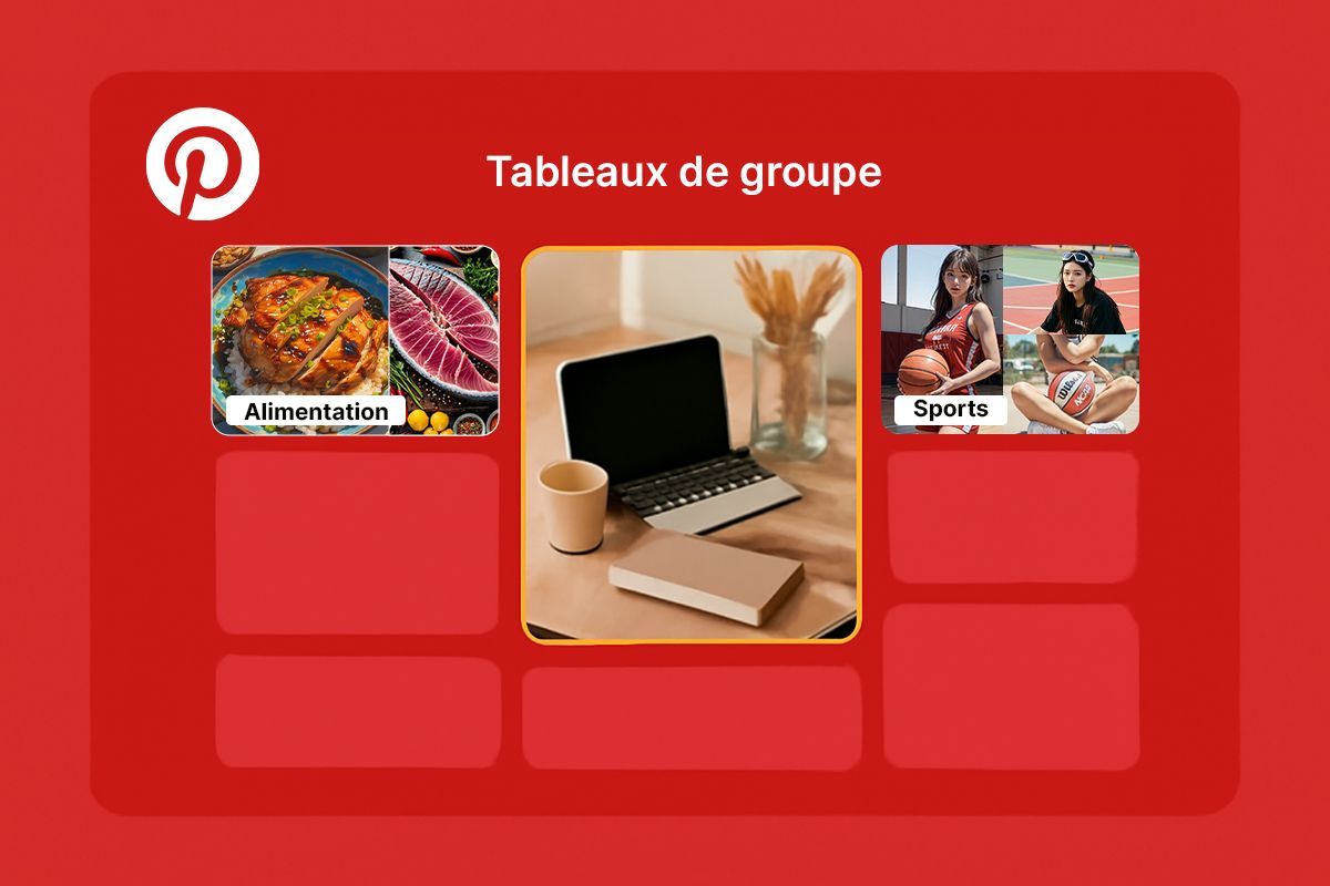 présenter des épingles sur des tableaux de groupe présenter des épingles sur des tableaux de groupe