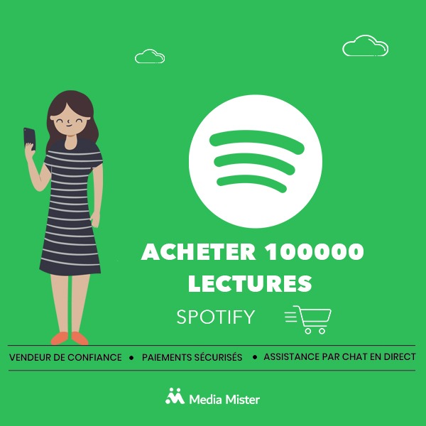 acheter 100000 lectures spotify