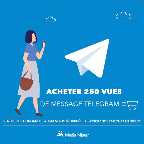acheter 250 vues de message telegram