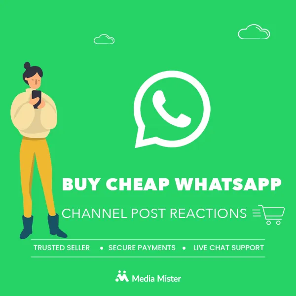 buy cheap whatsapp channel post reactions