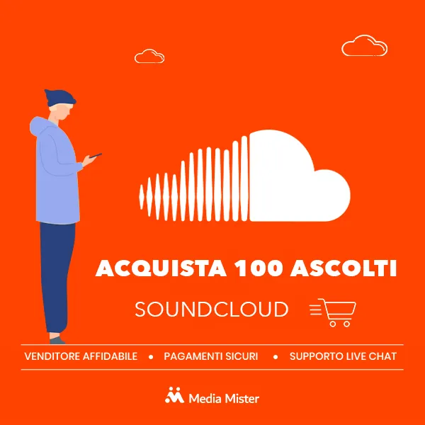 acquista 100 ascolti soundcloud