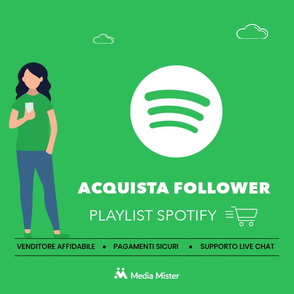 acquista follower playlist spotify