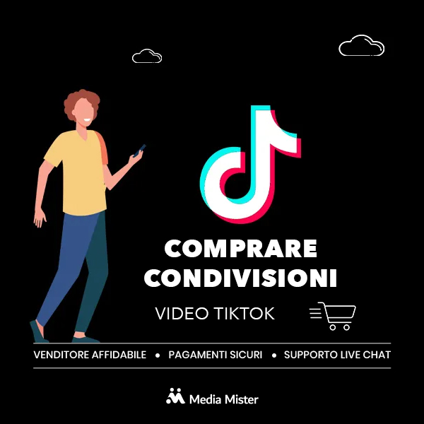 Comprare condivisioni video TikTok